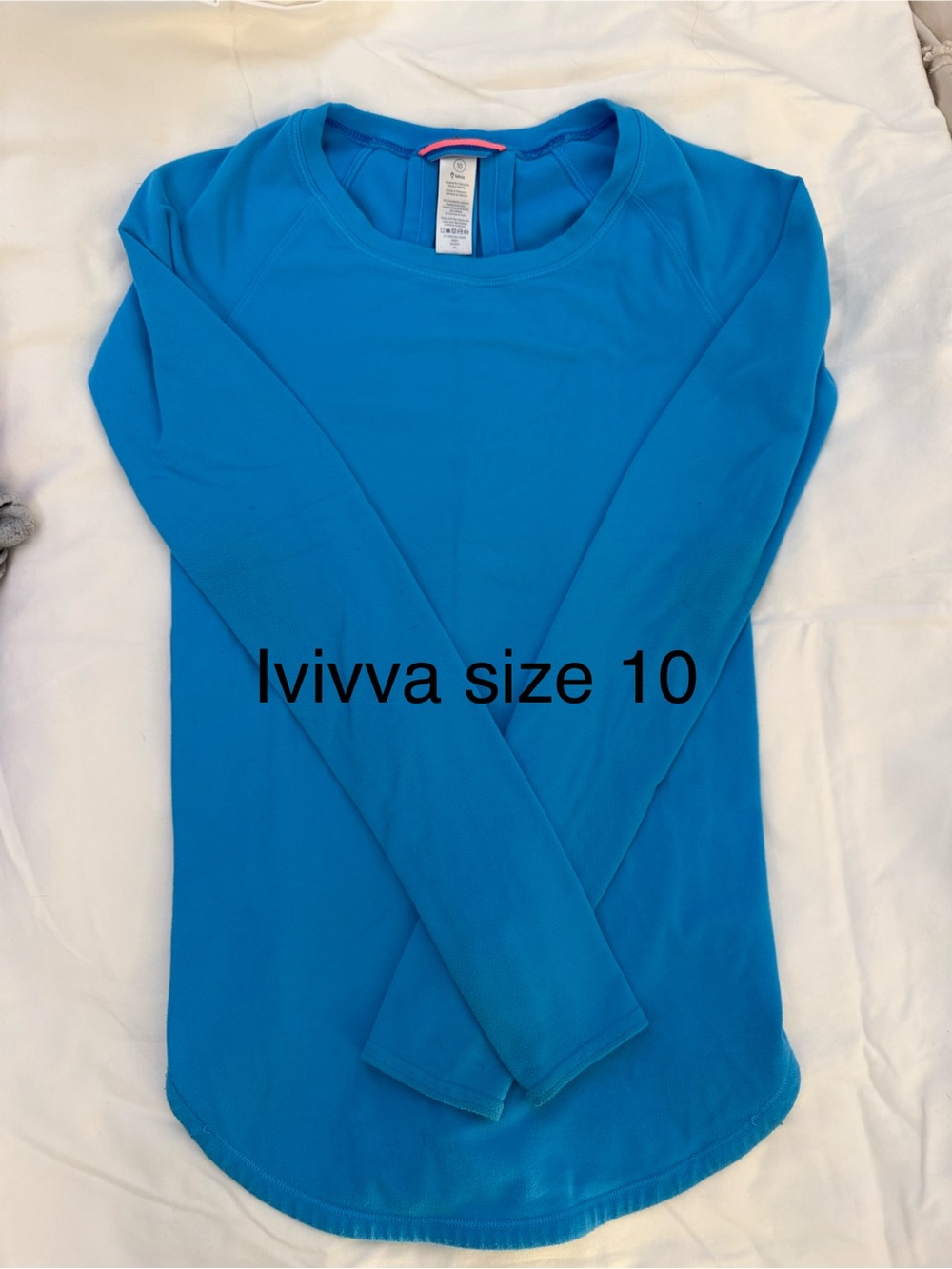 Ivivva Turquoise Long Sleeve Crew Top